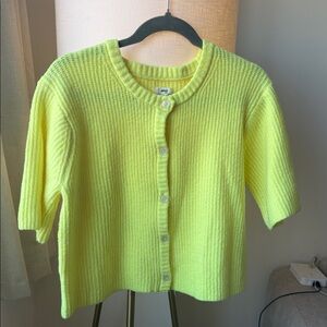 Aerie Neon Yellow Women's Cardigan